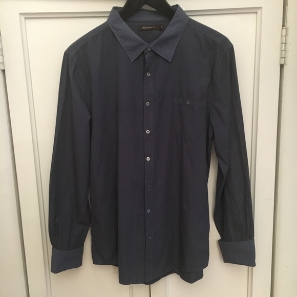 Men's Nicolas K button down w/ convertible collar - Picture 5 of 5